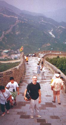 Photo of Bill 
				on the Great Wall